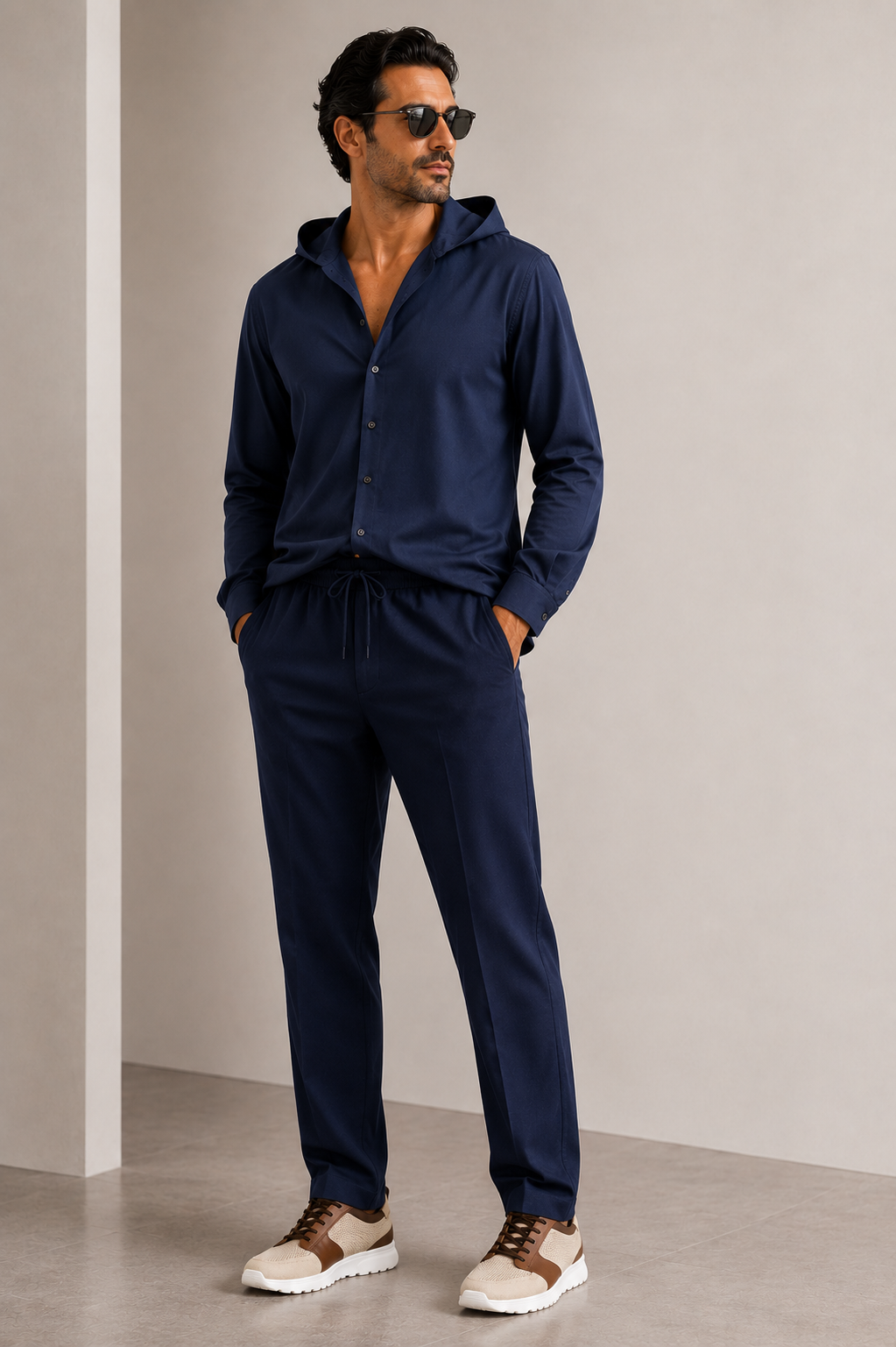 Sport Anzug Farbe Blau