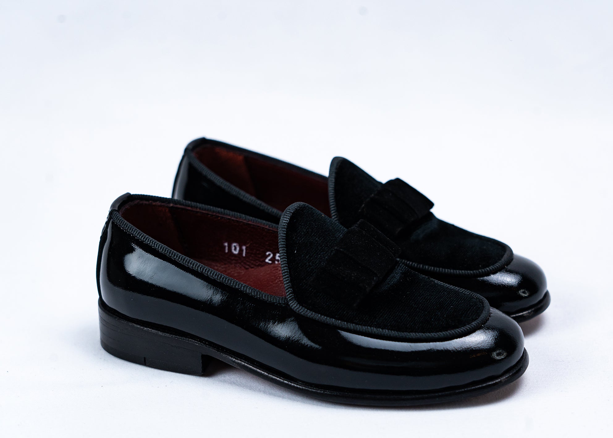 Lackschuhe mit Samt Junior