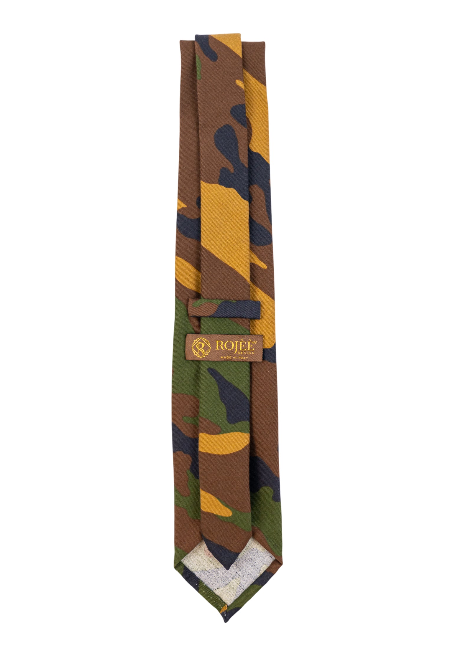 Camouflage Krawatte aus Baumwolle – Made in Italy