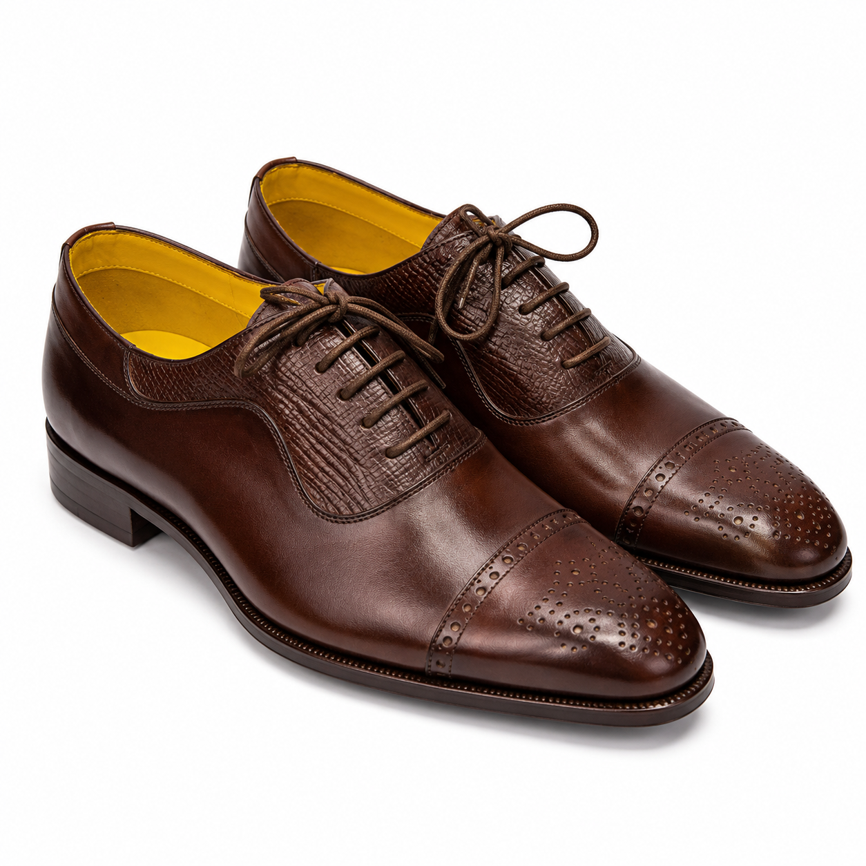 Leather lace-up shoes Made in Italy 