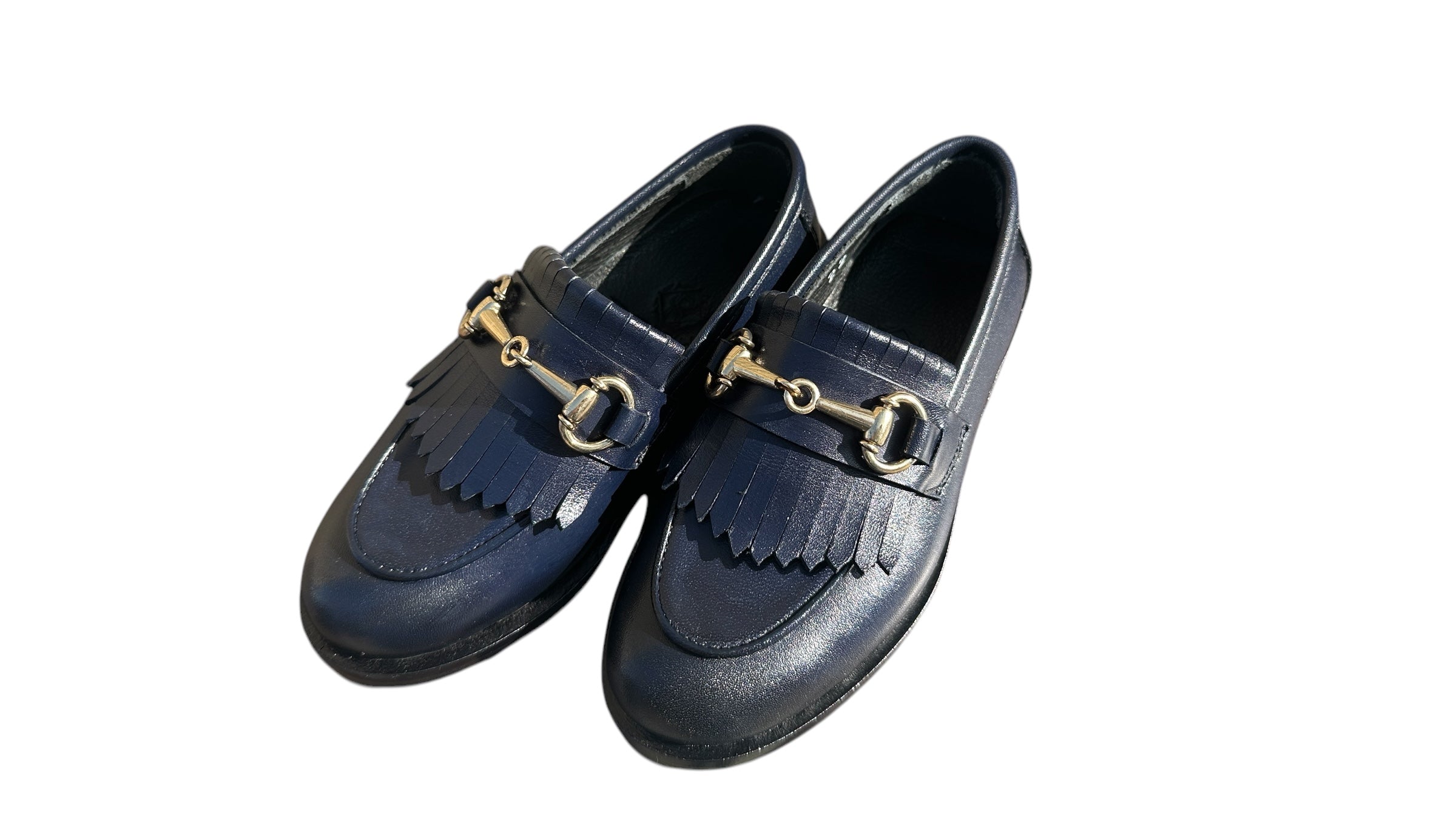 Junior loafers with fringes 