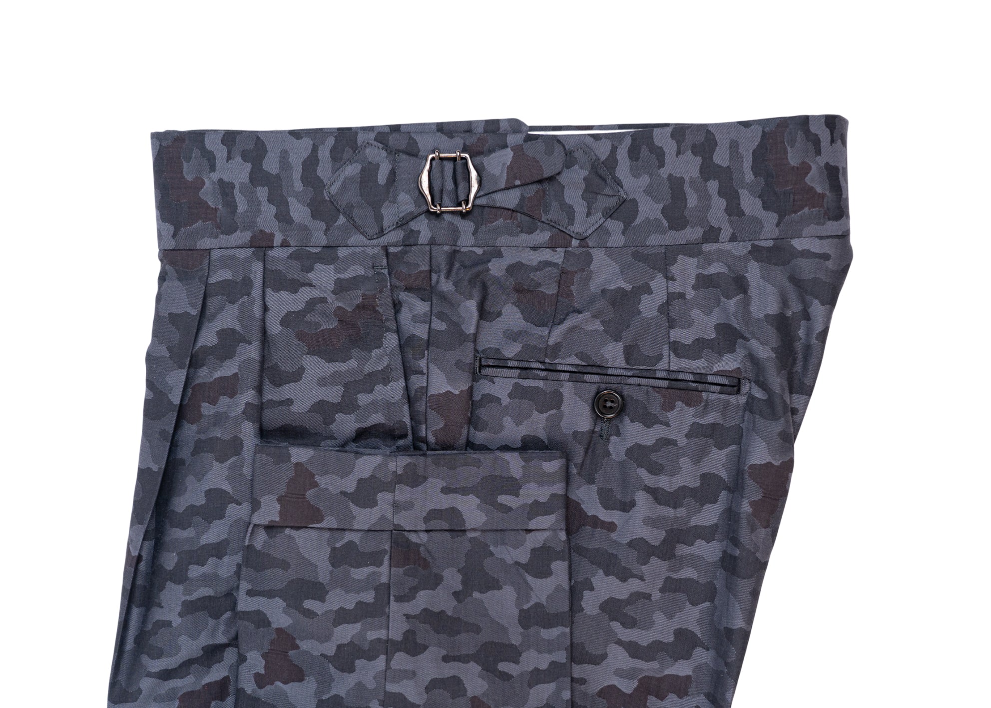 Anzug Einreiher Camouflage Schwarz/Grau