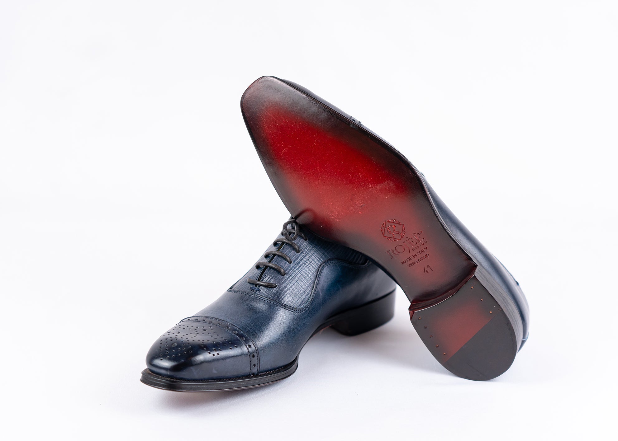 Schnürschuhe aus Leder Made in italy