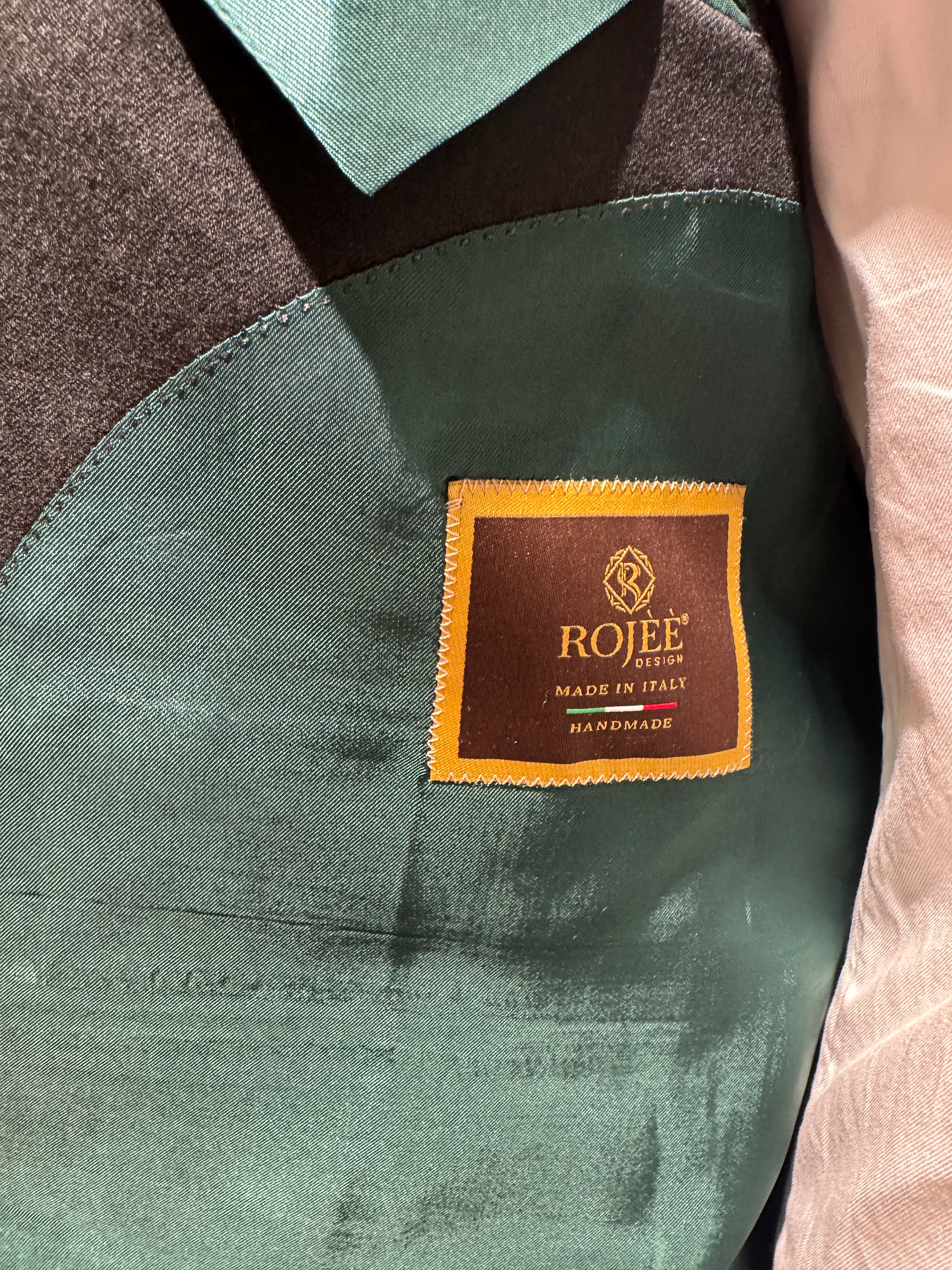 Flanell Anzug Olivgrün