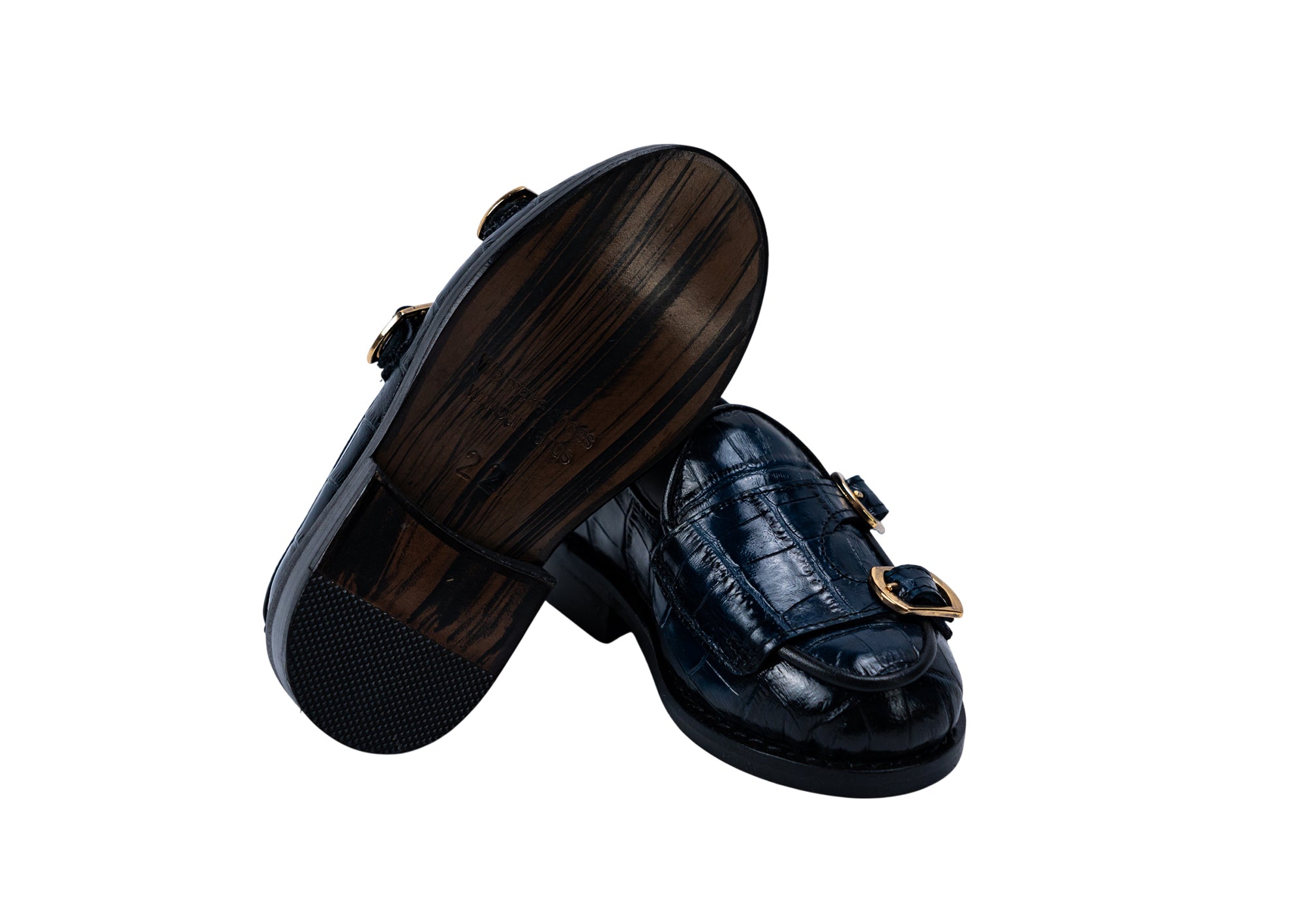 Junior Slipper aus Crocco Prägung Leder