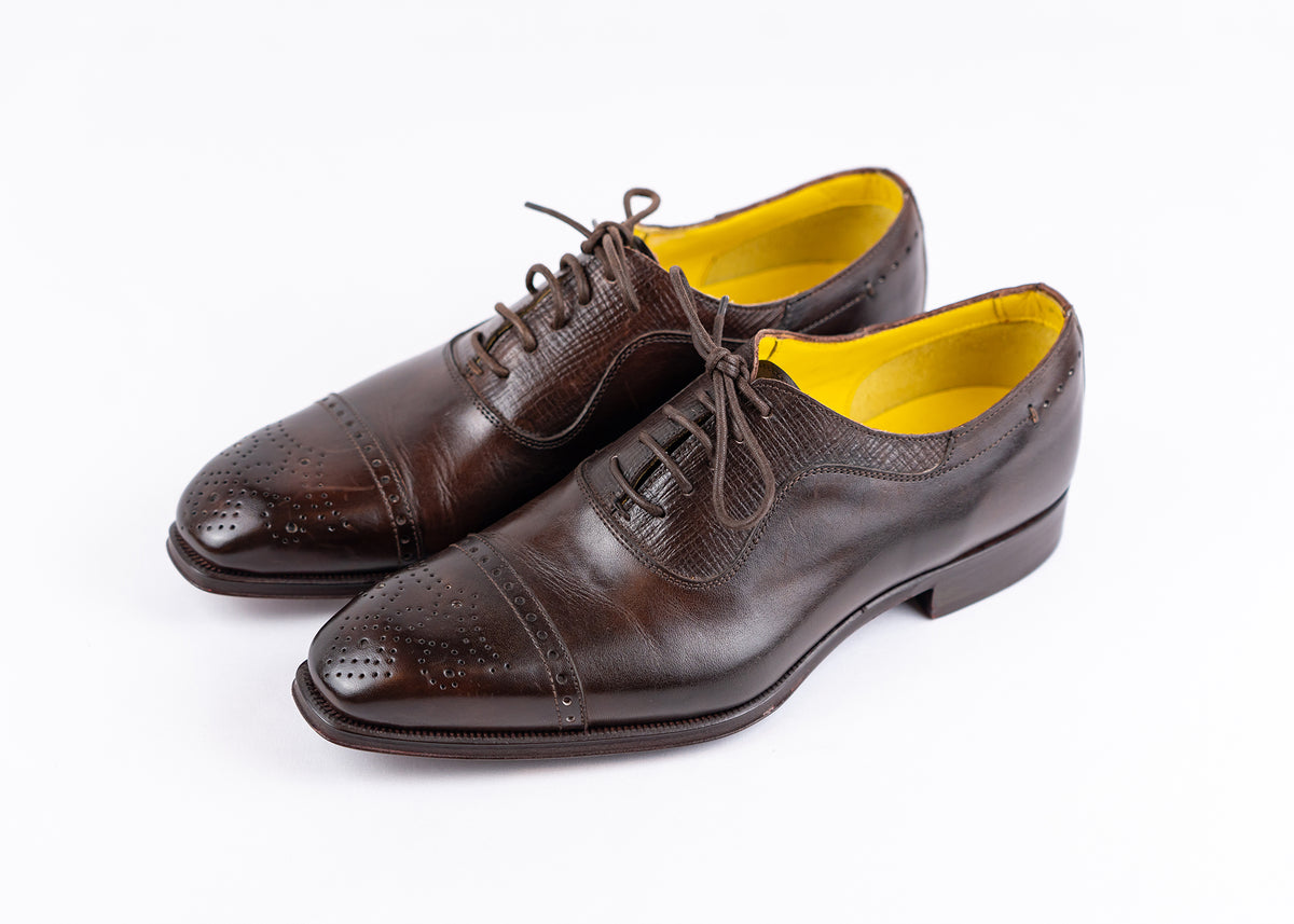 Schnürschuhe aus Leder Made in italy