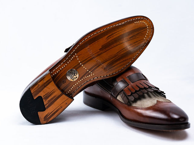 Slipper aus Leder