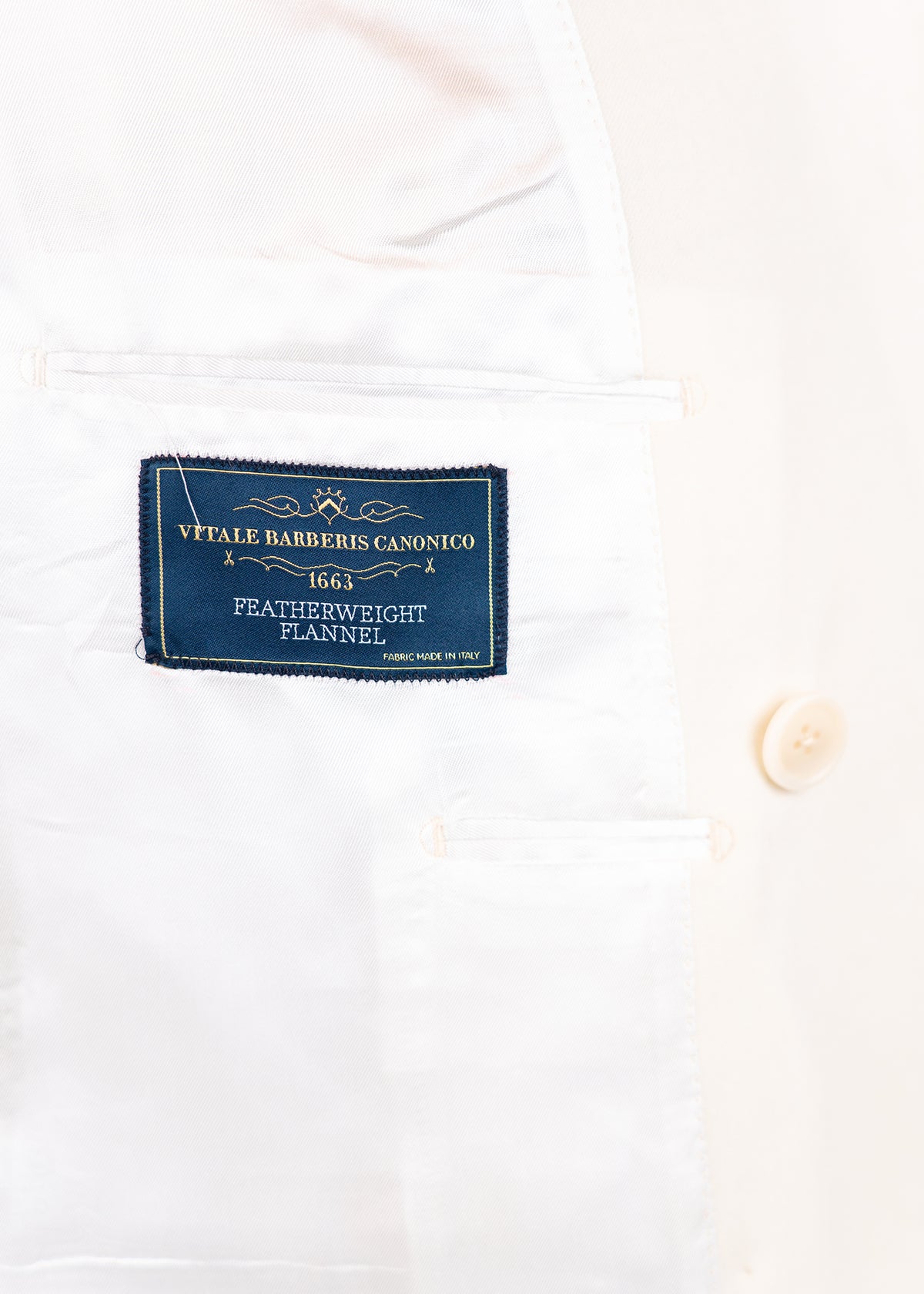 Flanell Anzug Beige
