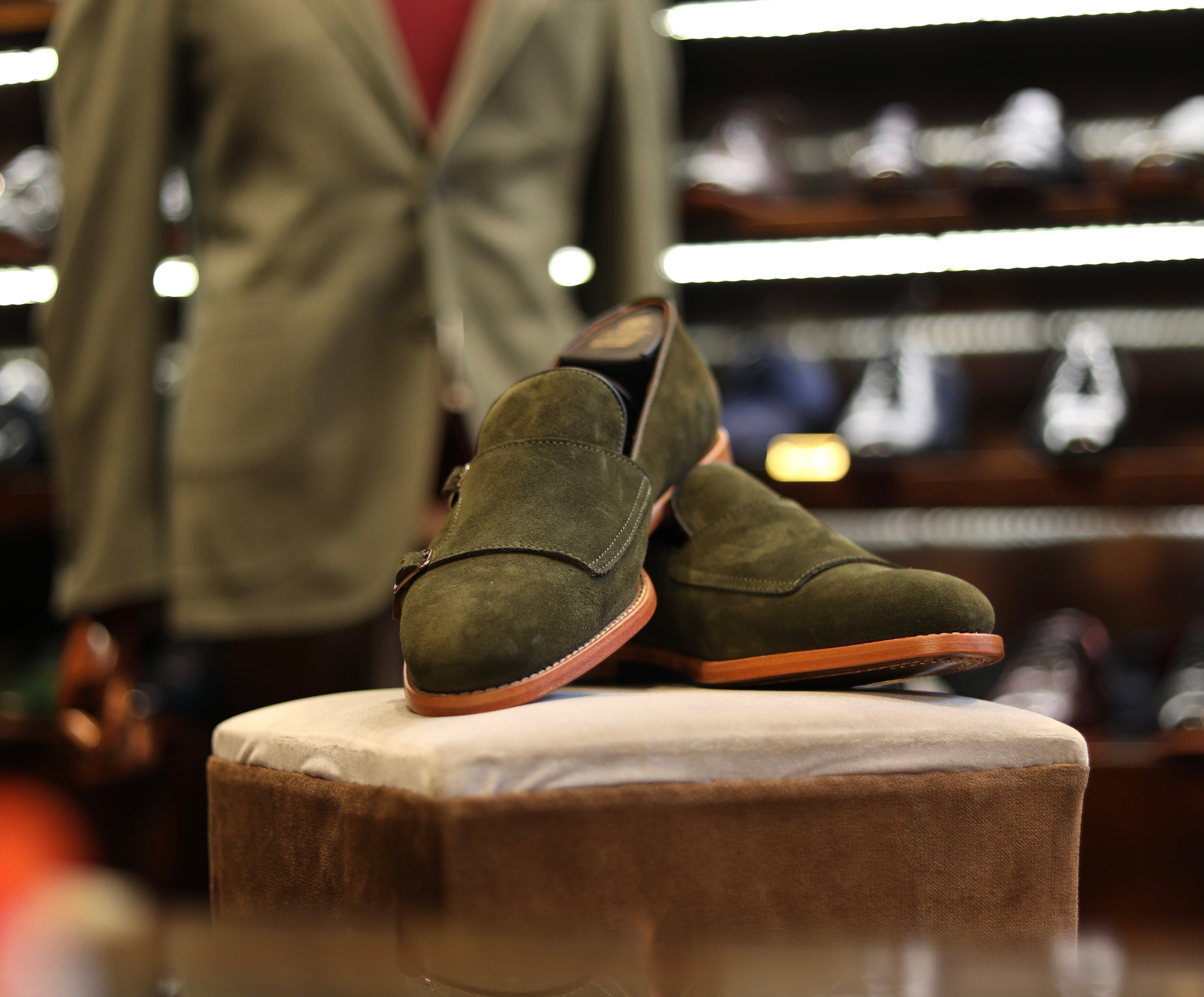 Suede Shoes Double Buckle