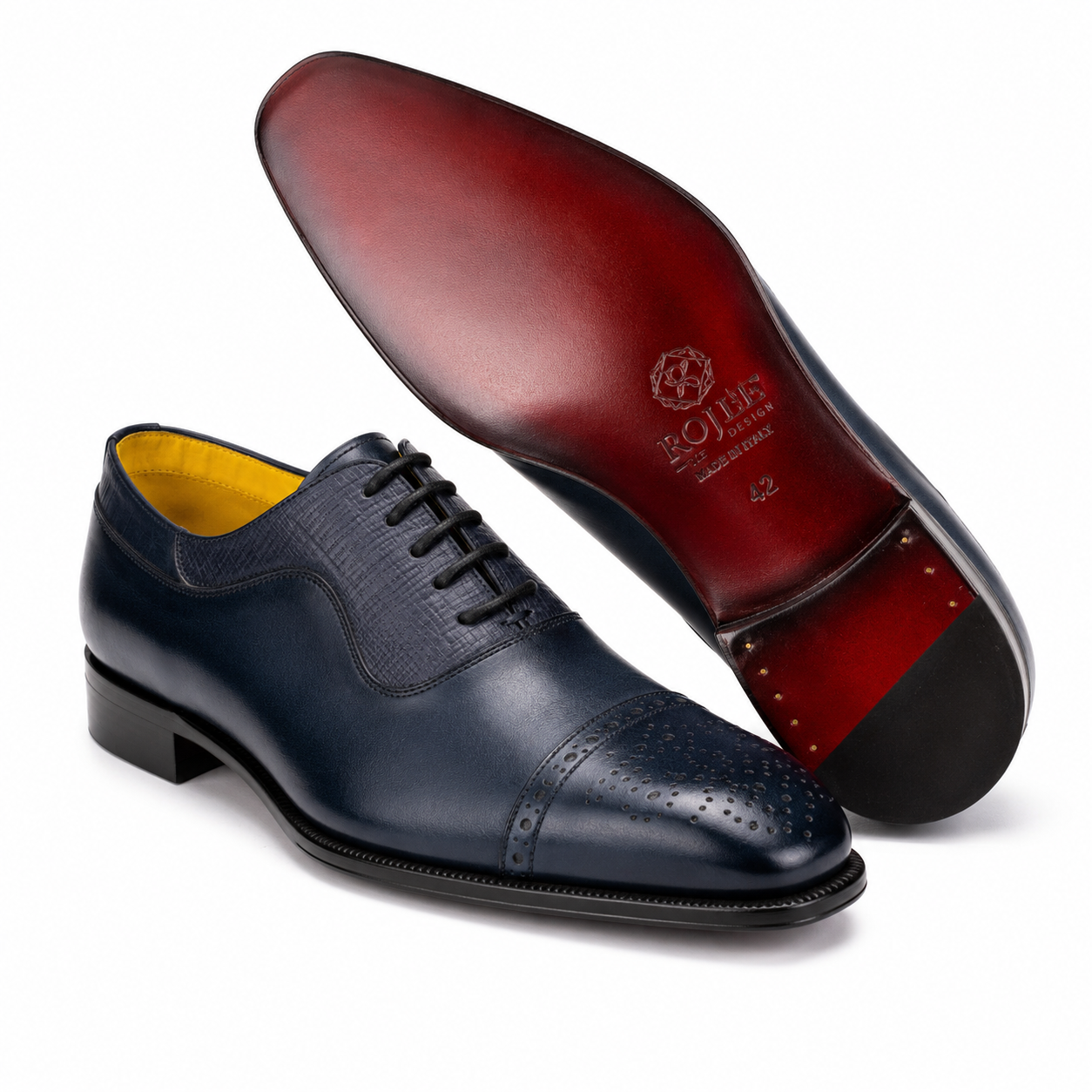 Leather lace-up shoes Made in Italy 