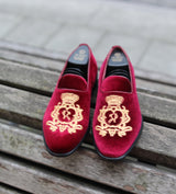 velvet loafers