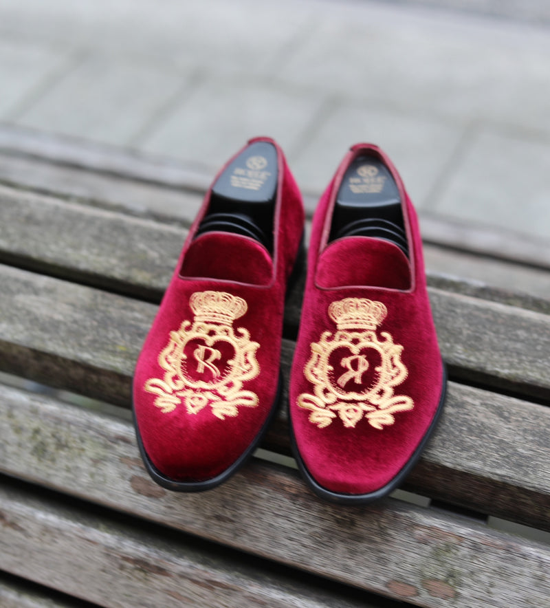 velvet loafers