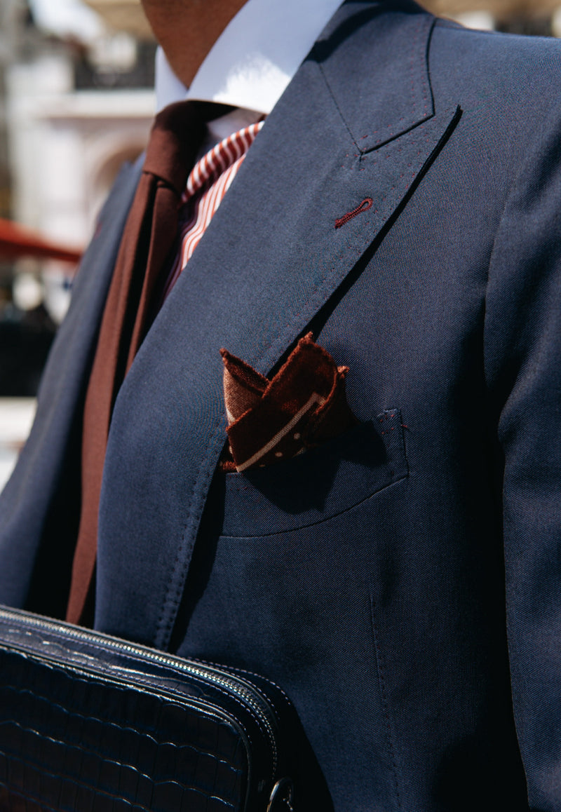 Suit Double-breasted Blue