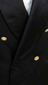 Tuxedo Double Breasted Shawl Collar Black